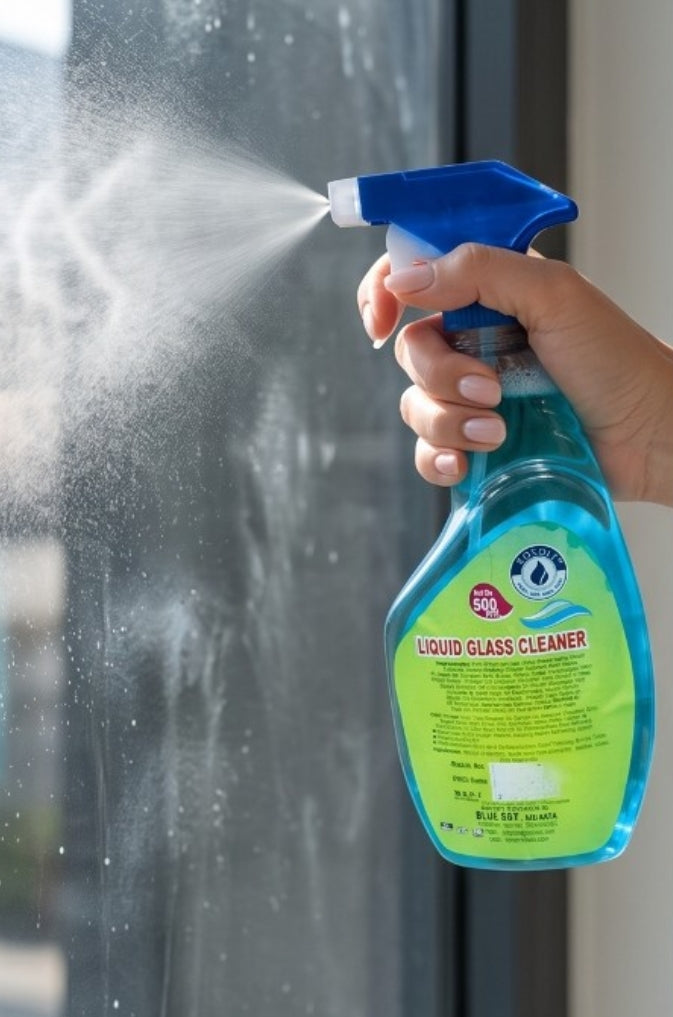 Professional-grade glass cleaning solution designed for streak-free shine on windows, mirrors, and glass surfaces. This combo pack includes three 500 ml bottles for extended use across your home or workspace.