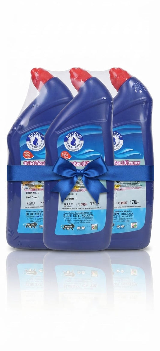 Roxole Pack of 3 toilet cleaners 1 liter each